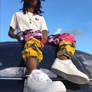 Unisex Tri colored camp pants